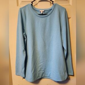 Talbots - Womens Size Large Light Blue Long Sleeve Shirt
